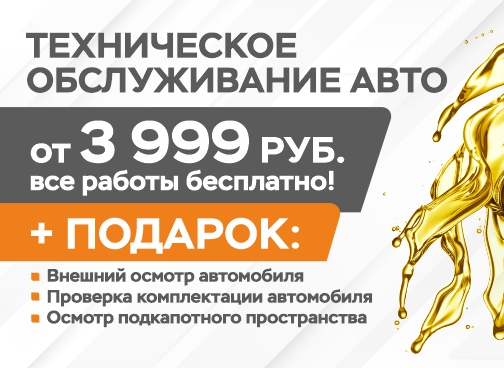 Техническое обслуживание от 3999 рублей